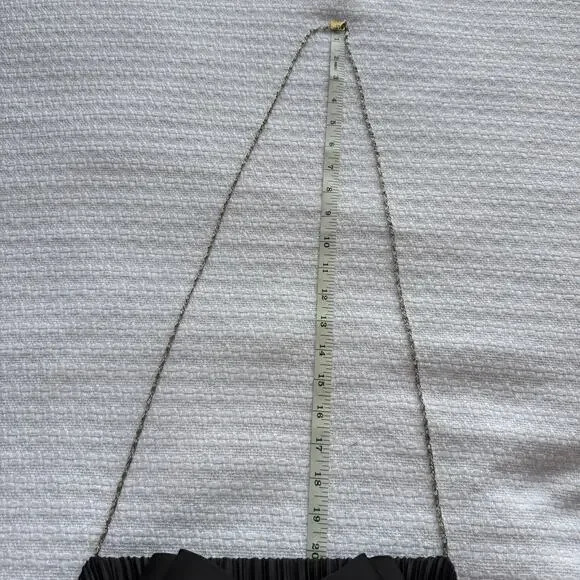 Vintage Whittall & Shon Black Satin with Bow Evening Bag - Picture 10 of 10